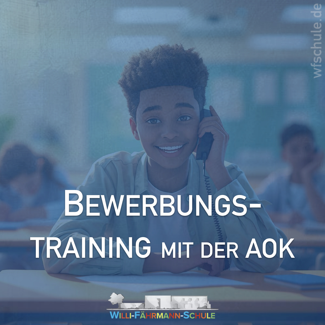 Bewerbungstraining der AOK an unserer Schule