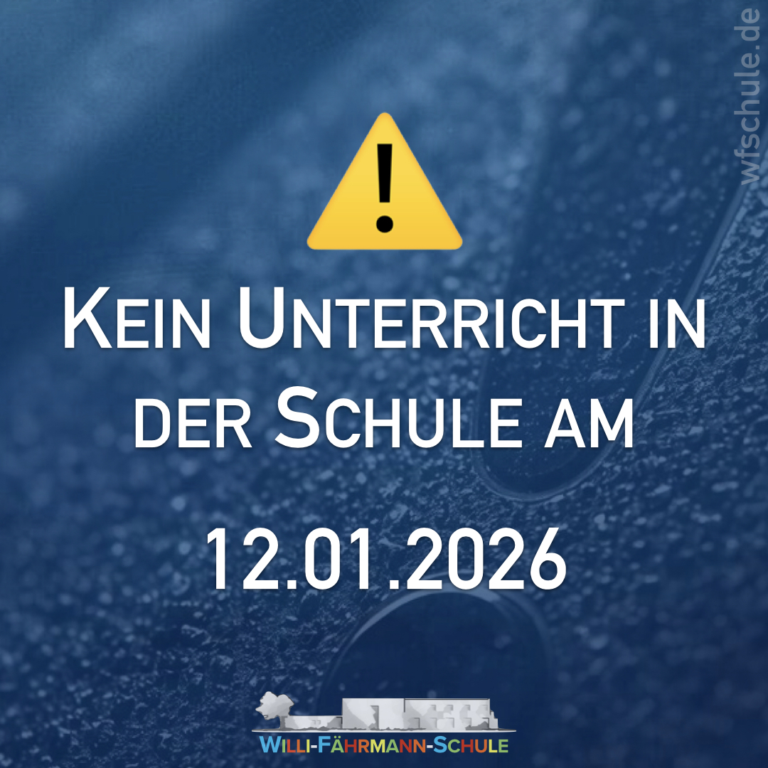 Unterrichtsausfall 12.01.2026